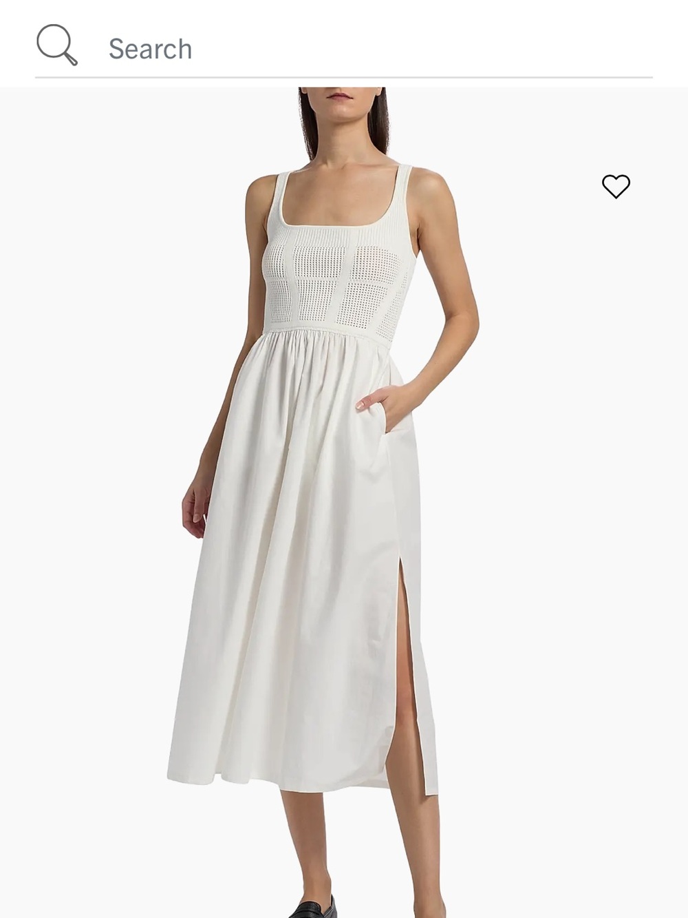 Reiss Crochet Knit Midi Dress